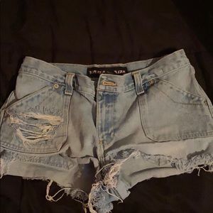 Denim shorts